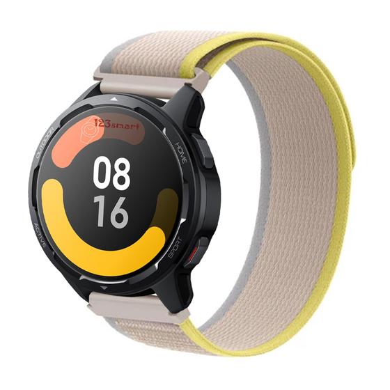 Imagem de Pulseira de Nylon Nova para S1 / S1 Pro / S1 Active - Bege com Amarelo