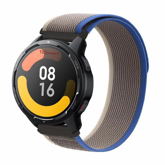 Imagem de Pulseira de Nylon Nova para S1 / S1 Pro / S1 Active - Cinza com Azul