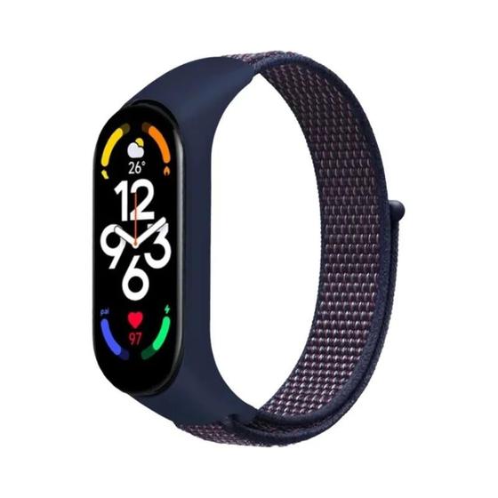 Imagem de Pulseira de Nylon para Xiaomi Mi Band 7/6/5/4/3 NFC - Pulseira Esportiva para Smartwatch