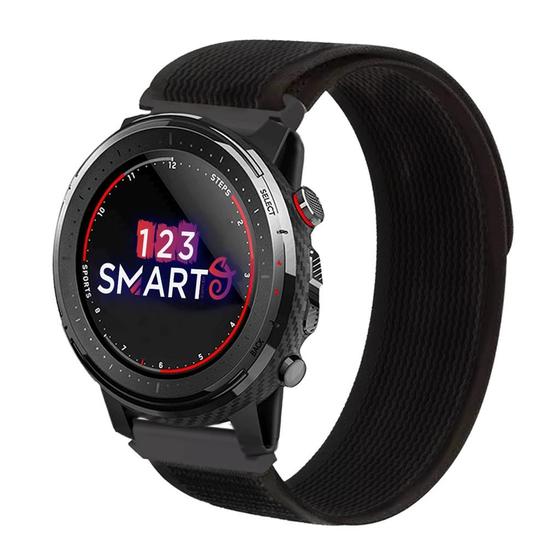 Imagem de Pulseira de Nylon tira auto aderente Compativel com Amazfit Stratos A1902 Stratos 2 2s Stratos 3 A1929