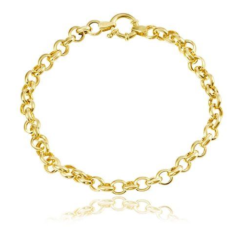 Imagem de Pulseira de ouro 18 k Elo Portugues 19cm 4,60mm a 5,90mm Media