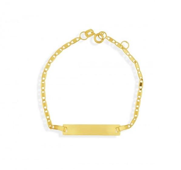 Imagem de Pulseira de ouro 18k Piastrine chapinha Infantil