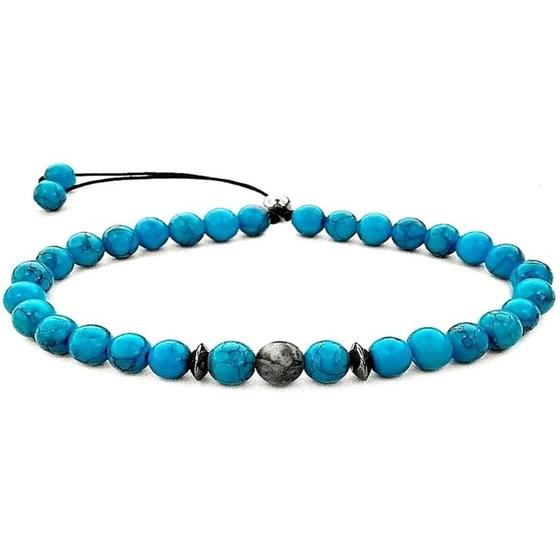 Imagem de Pulseira De Pedras Masculina Azul