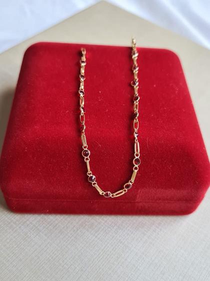 Imagem de Pulseira De Perdas Jaspe 3mm - 21cm - Ouro 18k