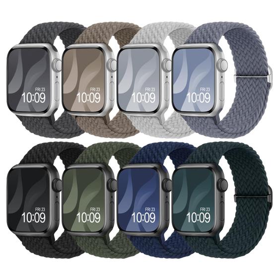 Imagem de Pulseira de Relógio Adorique Solo Loop Trançada - Pacote com 8 (40mm)