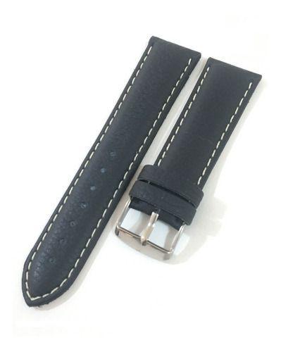 Pulseira de Relógio Couro Azul Escuro Costura Branca 18 20 22 24 26 28mm Modelo 70az Menor preço em Pulseira de Relógio Couro Azul Escuro Costura Branca 18 20 22 24 26 28mm Modelo 70az