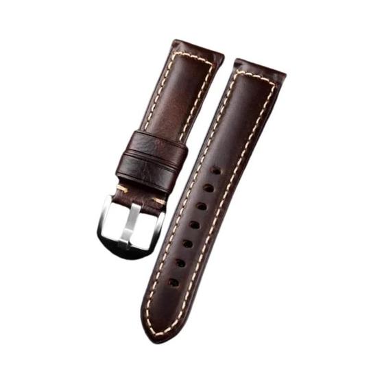 Imagem de Pulseira de Relógio de Couro Genuíno - 20mm, 22mm e 24mm - Compatível com Huawei Watch GT