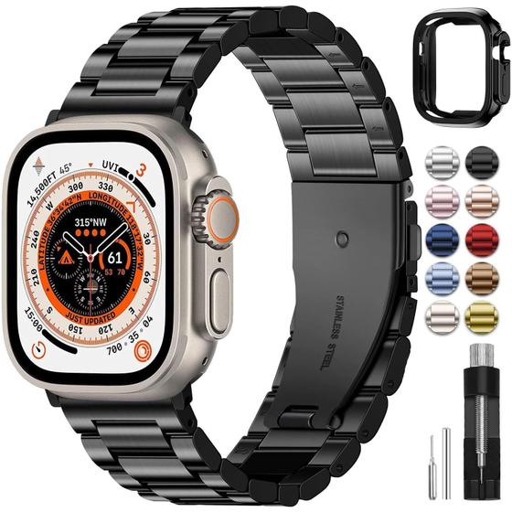 Imagem de Pulseira de Relógio Fullmosa para Apple Watch Ultra 49mm - Preta