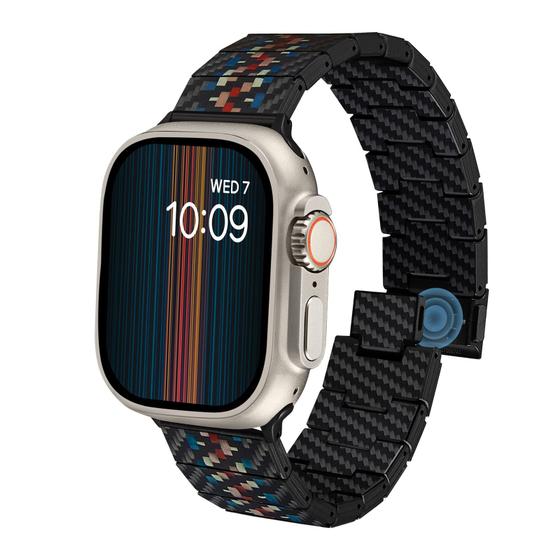 Imagem de Pulseira de relógio PITAKA Carbon Fiber para Apple Watch 42/44/45/49 mm