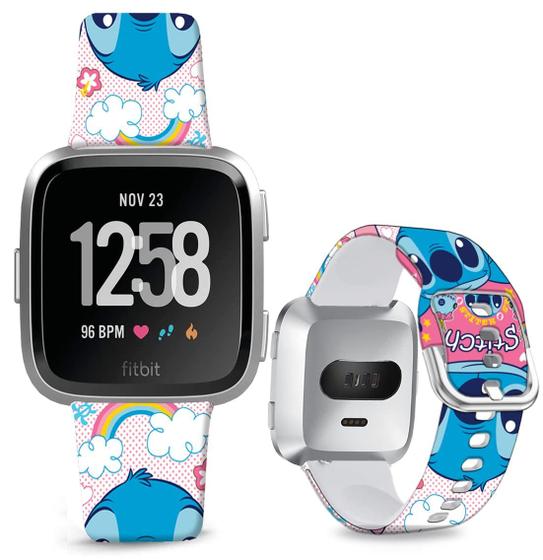 Imagem de Pulseira de relógio Sjiangqiao Stitch compatível com Fitbit Versa 2/Versa