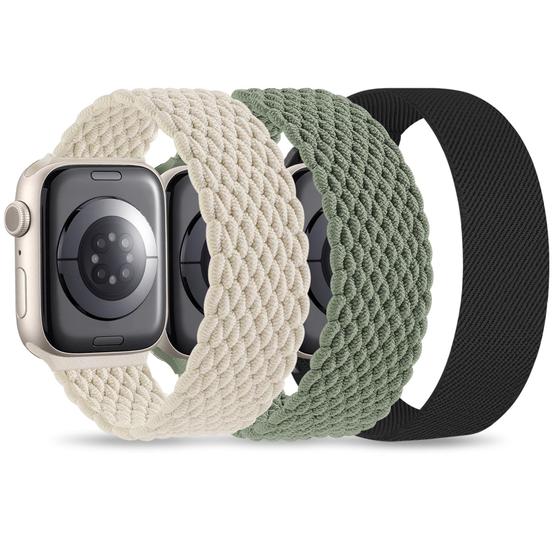 Imagem de Pulseira de relógio Wizvv Stretchy Nylon Solo Loop Apple 41 mm 45 mm