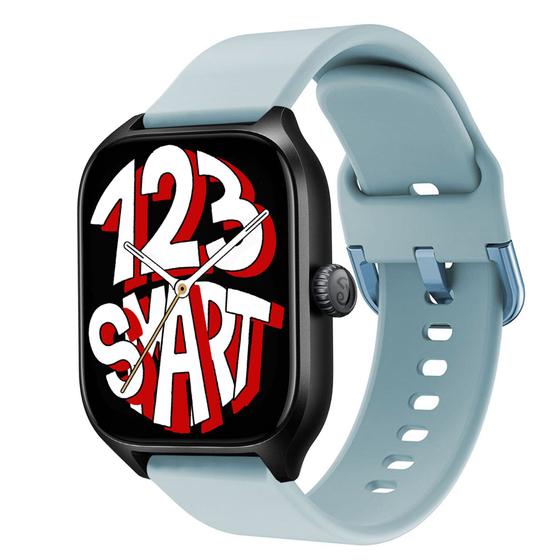 Imagem de Pulseira de Silicone Colorida compatível com GTS4 A2168 / GTS 4 Mini A2176 - Azul Bebê