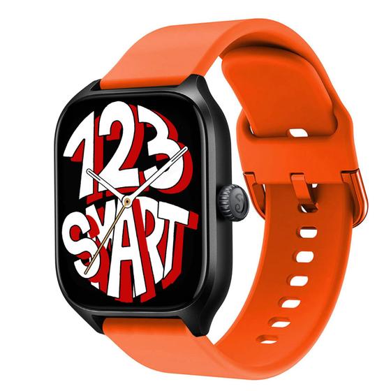 Imagem de Pulseira de Silicone Colorida compatível com GTS4 A2168 / GTS 4 Mini A2176 - Laranja