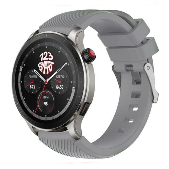 Imagem de Pulseira de Silicone Compativel com Amazfit GTR4 GTR 4 A2166 / GTR3 A1971 / GTR 3 Pro A2040 / GTR 2 A1952