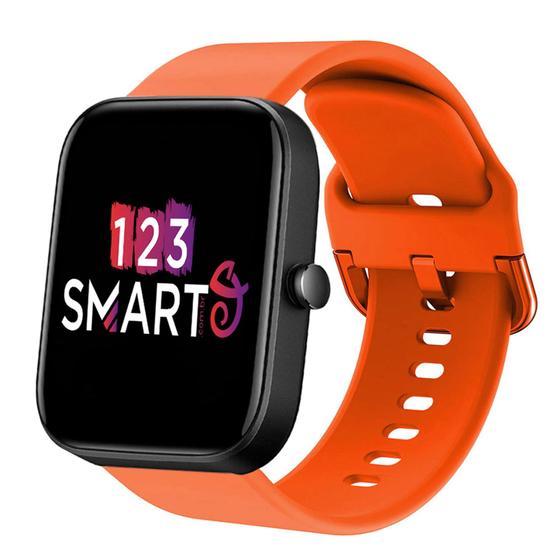 Imagem de Pulseira de Silicone Fecho Colorido compatível com Bip 3 A2172 / Bip / Bip Lite / Bip U - Laranja