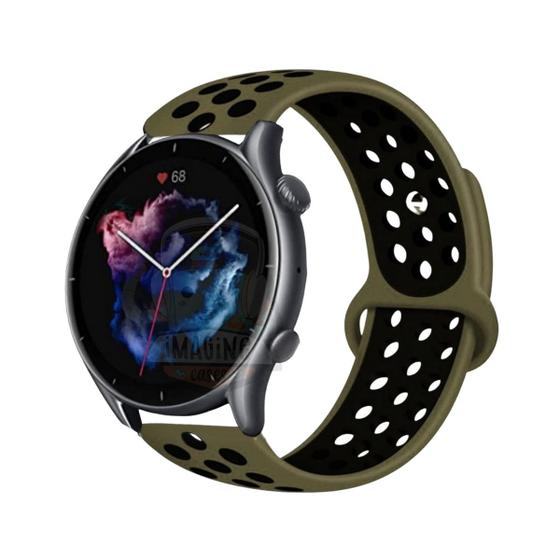 Imagem de Pulseira de Silicone Furadinha para Amazfit GTR 3 3 Pro