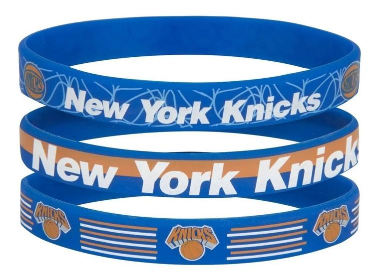 Imagem de Pulseira de Silicone New York Knicks (Kit C/3 Unidades)