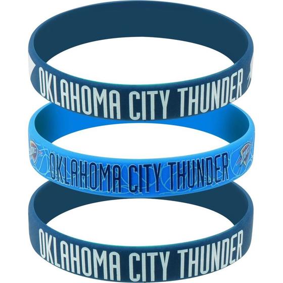 Imagem de Pulseira de Silicone Oklahoma City Thunders (Kit C/3 Unidades)