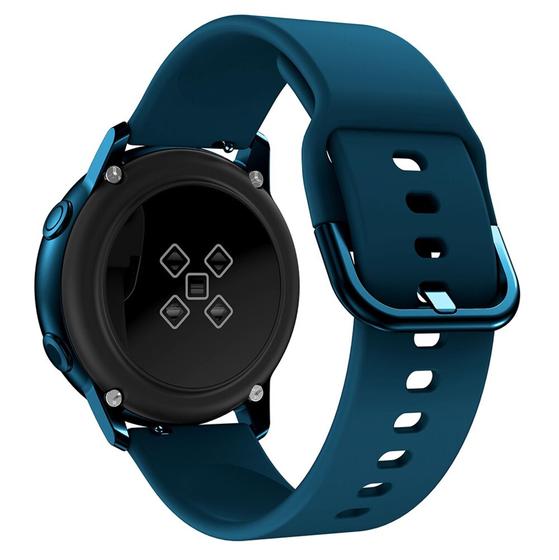 Imagem de Pulseira de Silicone Para Galaxy Watch Active 2 e Active r500 - Azul Petroleo