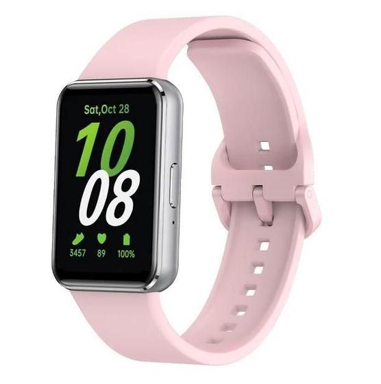 Imagem de Pulseira De Silicone Para Samsung Galaxy Fit 3 Sm-R390 Rose