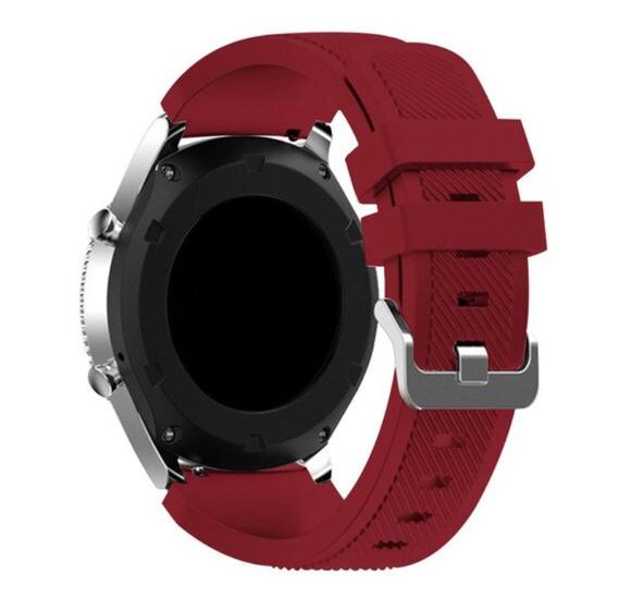 Imagem de Pulseira De Silicone para Samsung Galaxy Gear S3 ou Watch 46mm - Rose Red