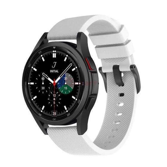 Imagem de Pulseira de Silicone Para Smartwatch Galaxy Watch 4/ Galaxy Watch4 Classic - Branco