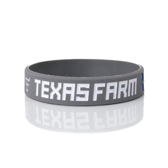 Imagem de Pulseira De Silicone Texas Farm Bandeira - Pl003 - Cinza