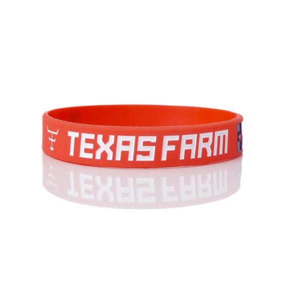 Imagem de Pulseira De Silicone Texas Farm Bandeira - Pl003 - Laranja