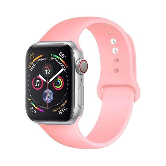 Imagem de Pulseira de Silicone Universal para Apple Watch - 44mm/45mm (Series 9, 8, 7, 6, SE, 5, 4, 3)