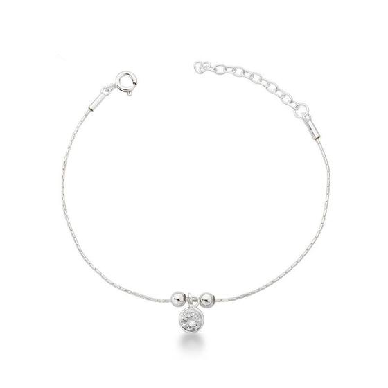 Imagem de Pulseira delicada com Ponto de Luz Prata 925