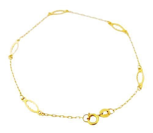 Imagem de Pulseira Delicada Feminina 18cm 0.7 grama em Ouro 18k