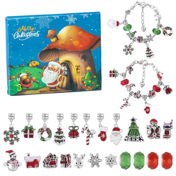 Imagem de Pulseira do Calendário do Advento GSRLOD Christmas 2024 para menina adolescente