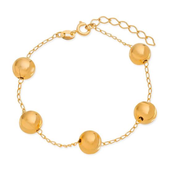 Imagem de Pulseira Dourada De Bolas Grandes