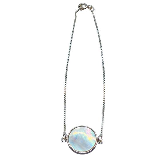Imagem de Pulseira em Prata 925 com madrepérola