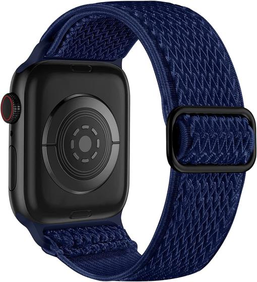 Imagem de Pulseira Esportiva de Silicone para Apple Watch 38-49mm (Azul Meia-noite/Preto)