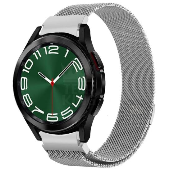 Imagem de Pulseira Fecho Imã Metal Inox Para Galaxy Watch6 Classic 47