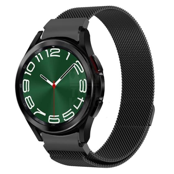 Imagem de Pulseira Fecho Imã Metal Inox Para Galaxy Watch6 Classic 47