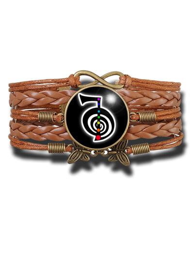 Imagem de Pulseira Feminina Cho Ku Rei Símbolo do Reiki Ajustável