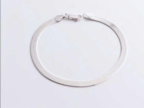 Imagem de Pulseira Feminina Prata 925 19cm 4.5 Mm chata Laminada