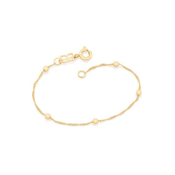 Imagem de Pulseira folheada a ouro infantil com bolas  551202 Rommanel