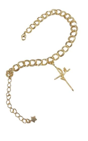 Imagem de Pulseira Folheada Com Pingente Fé