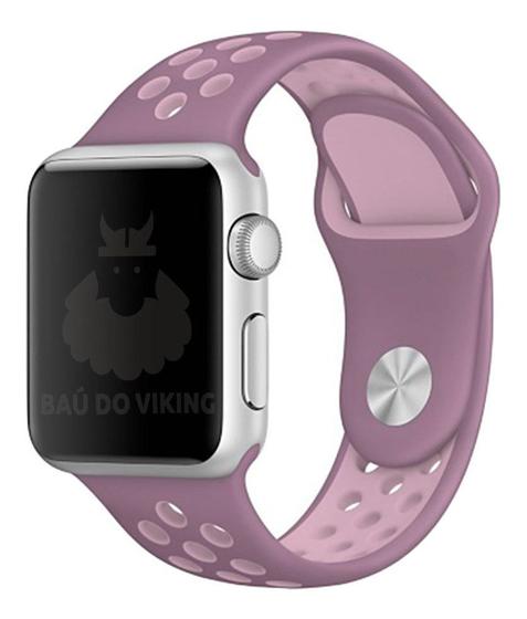 Imagem de Pulseira Furos SM Violeta/Rosa Compatível Apple Watch 44mm