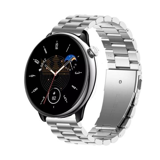 Imagem de Pulseira Gomada Não Oxida Compatível Com Amazfit Gtr Mini