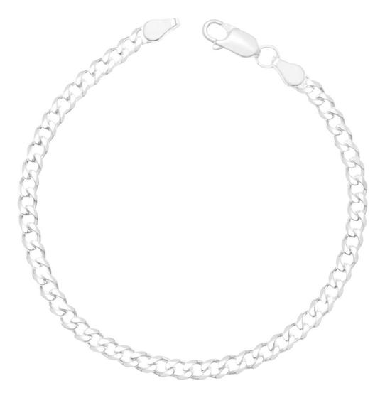 Imagem de Pulseira Grumet 5Mm Escama De Peixe Masculina Prata 925