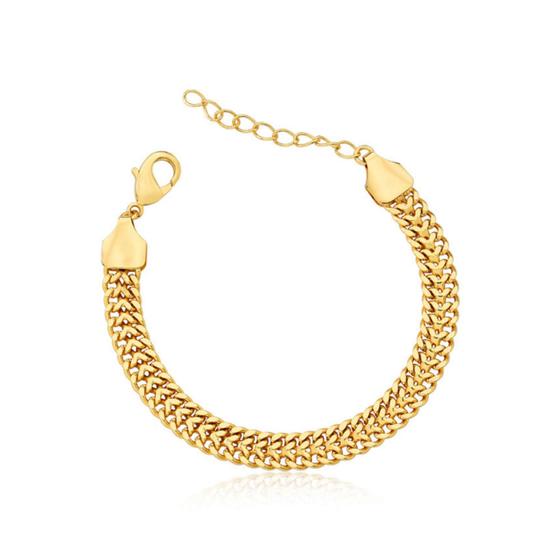 Imagem de Pulseira Grumet - banhada em ouro - 6 mm