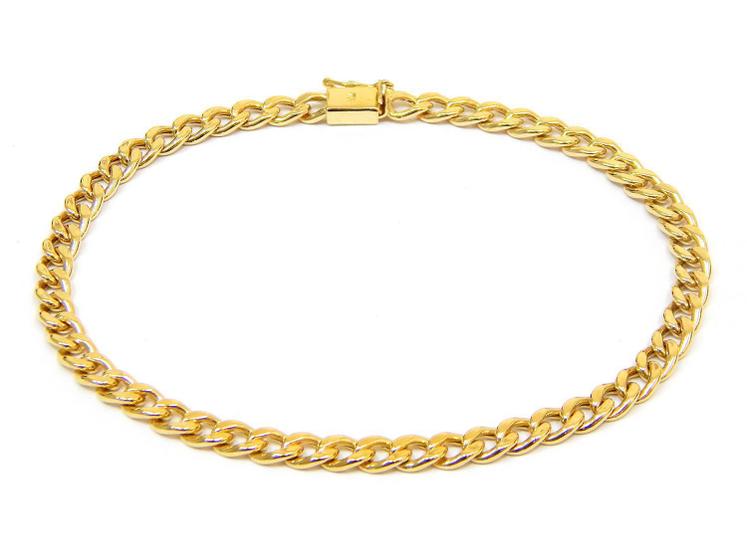 Imagem de Pulseira Grumet Masculina Em Ouro 18k