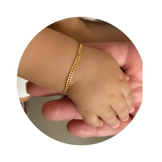 Imagem de Pulseira Infantil Folheada