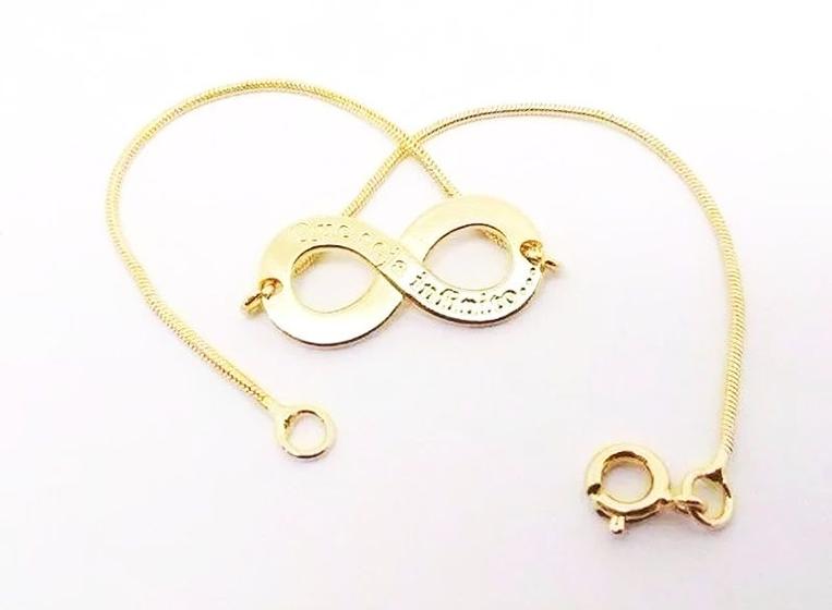 Imagem de Pulseira Infinito Que Seja Infinito Folheado Ouro 18k