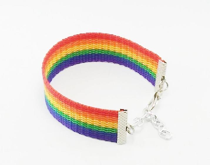 Imagem de Pulseira LGBT em Nylon - G 24cm - Ref. PULSEIRAG/0119