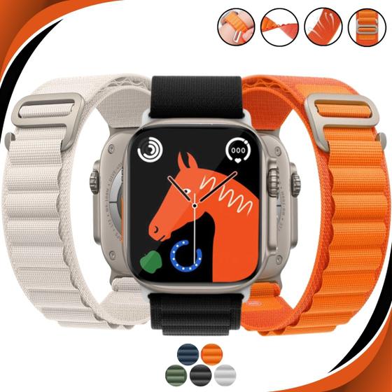 Imagem de Pulseira Loop Alpine Para Smartwatch Compatível com Aple Watch 44/46/49mm